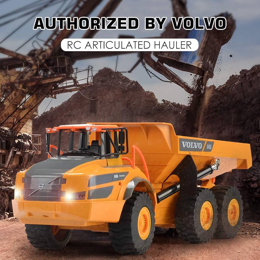 Amazon.com: DOUBLE E Volvo RC Dump Truck Toy for Kids